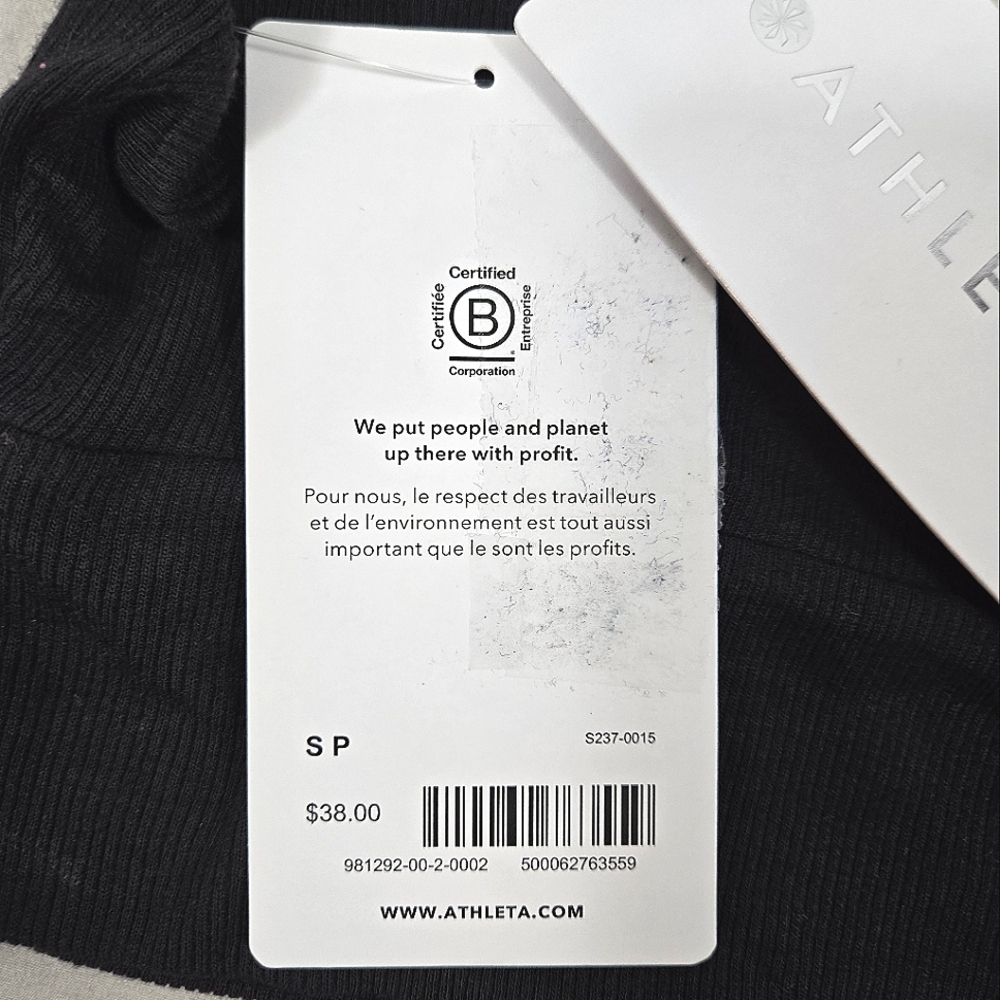 Athleta Well Rested Rib Sleep Black Bra - Picture 14 of 15